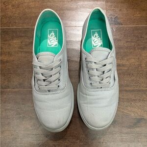 Monotone Gray Vans - Authentic Lo-Pro - Women’s 8.5 / Men’s 7